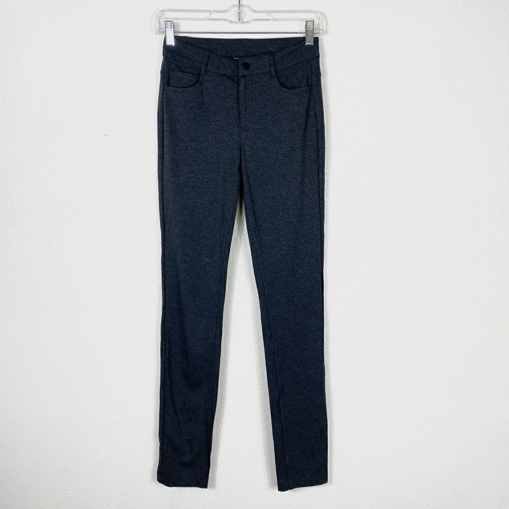 Athleta Charcoal Grey Low Rise Athletic Skinny Pants Size 0